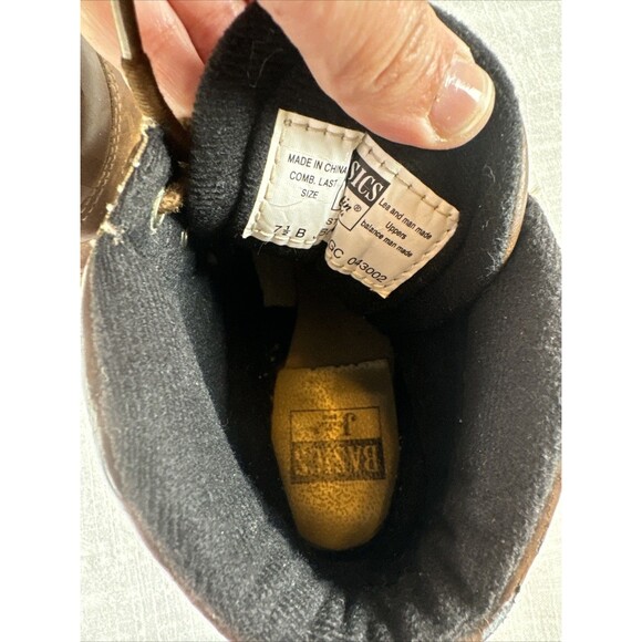 VTG Justin Basics Brown Kiltie Distressed Chore Work Boots Women’s Sz 7.5B - Picture 13 of 16